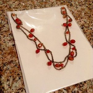Red Double-Layer Necklace